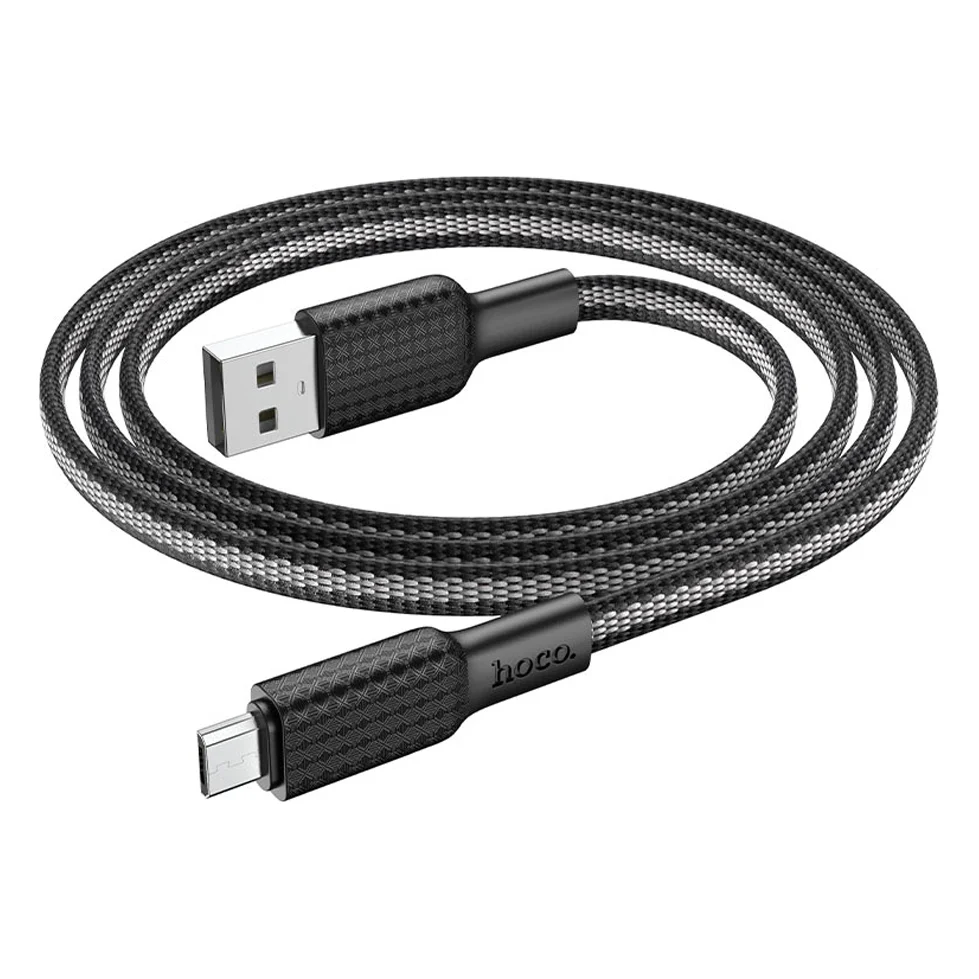 Кабель HOCO X69 Jaeger USB to microUSB 2.4A 1м White