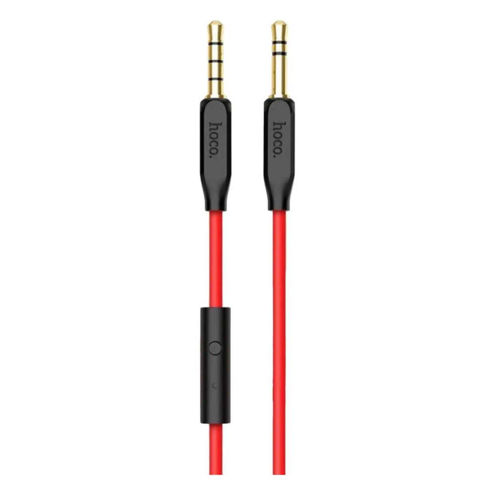 Кабель мультимедійний HOCO UPA12 mini-jack 3.5 мм with mic 1м Black