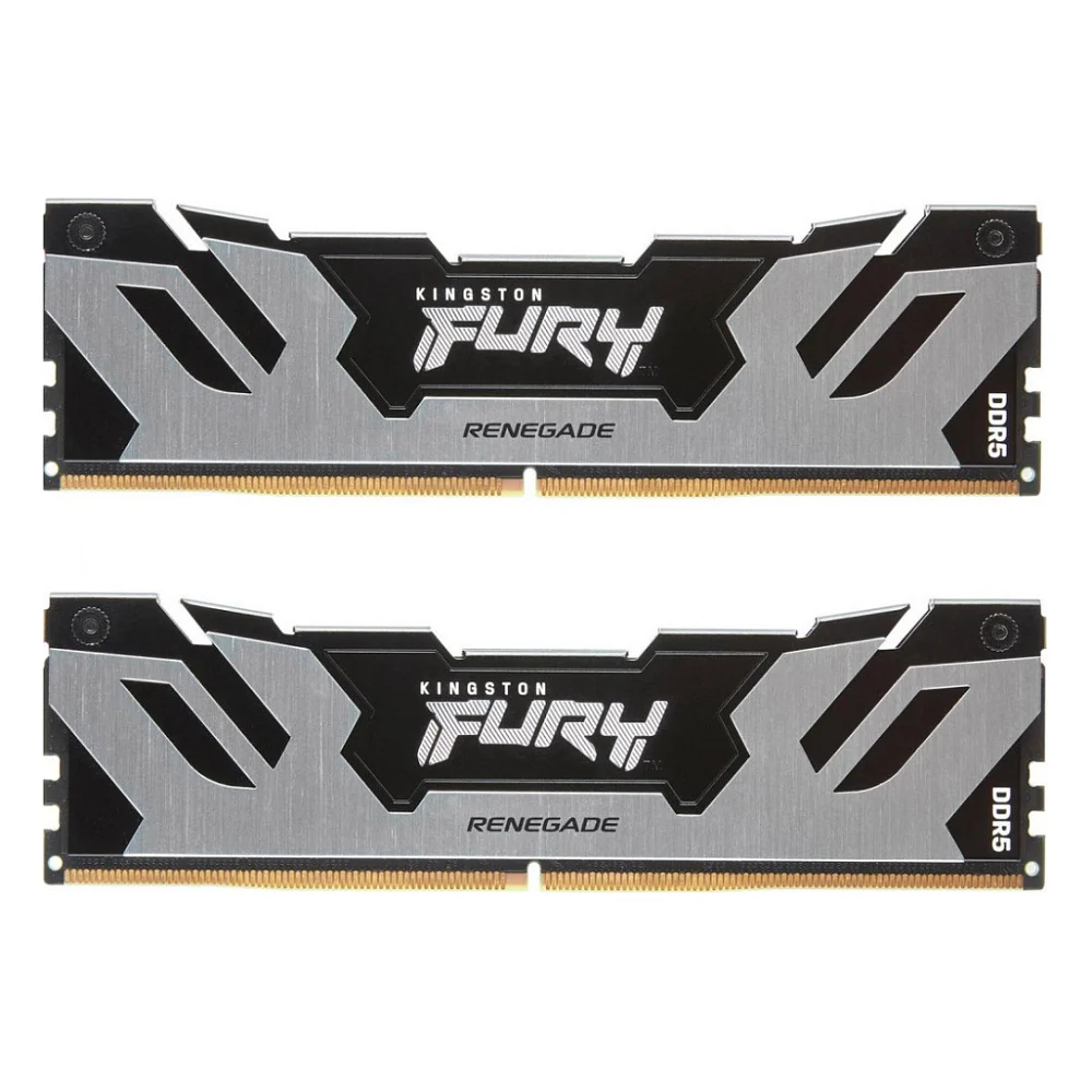 Модуль пам'яті для комп'ютера DDR5 32GB (2x16GB) 7200 MHz Renegade Black/Silver Kingston Fury (ex.HyperX) (KF572C38RSK2-32)