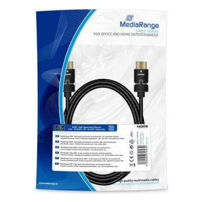Кабель мультимедійний HDMI to HDMI 2.0m MRCS210 Mediarange (MRCS197)