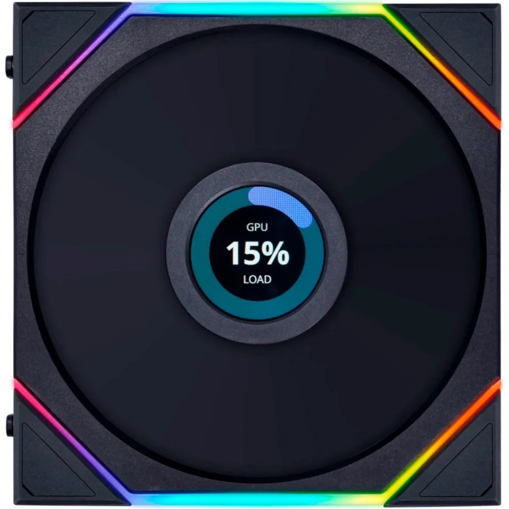 Комплект кулерів для корпусу Lian Li TL LCD 120-3, Black Cooler (G99.12TLLCD3B.00) — фото 3