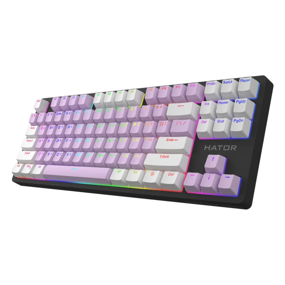 Клавіатура Hator Rockfall 2 Mecha Signature Edition USB Black/Lilac/White (HTK-520-BLW) — фото 2