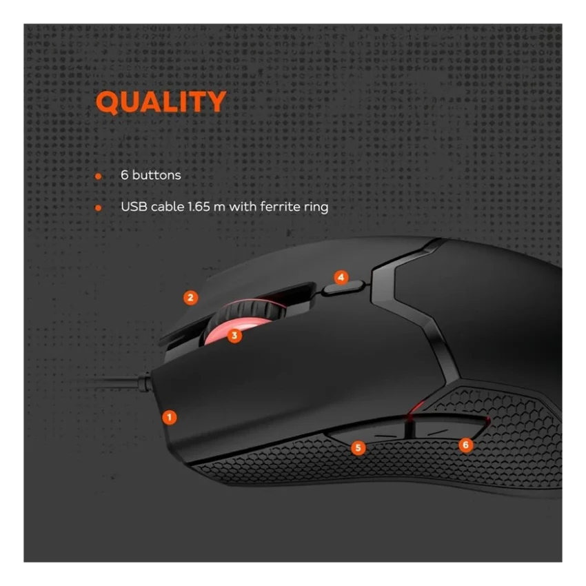 Мишка Canyon GM-116 Carver USB Black (CND-SGM116) — фото 7