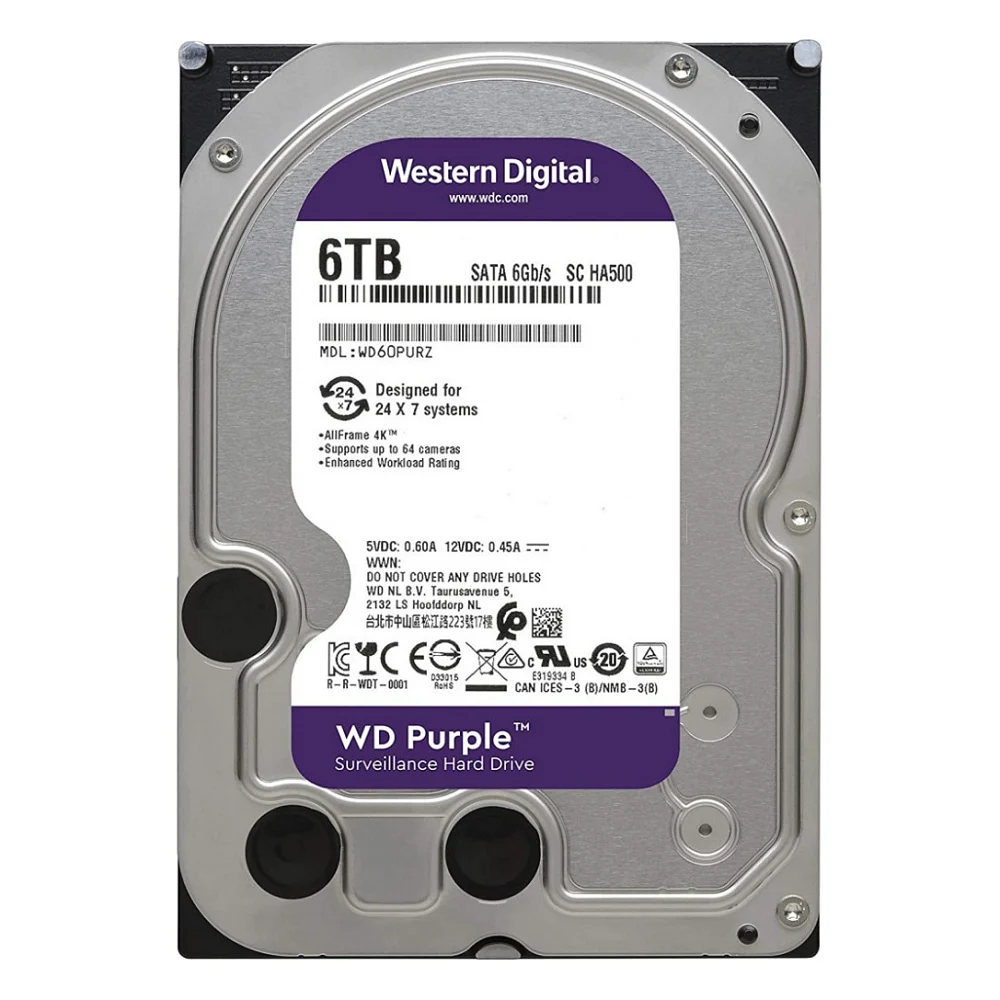 Жорсткий диск 3.5" 6TB WD (WD63PURZ) FR