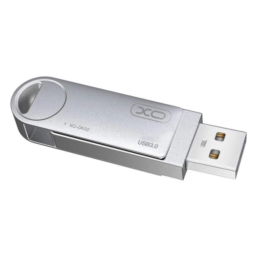 USB флеш накопичувач XO 32GB DK02 USB3.0 Silver