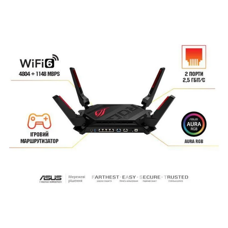 Маршрутизатор ASUS GT-AX6000 (90IG0780-MU9B00) — фото 5