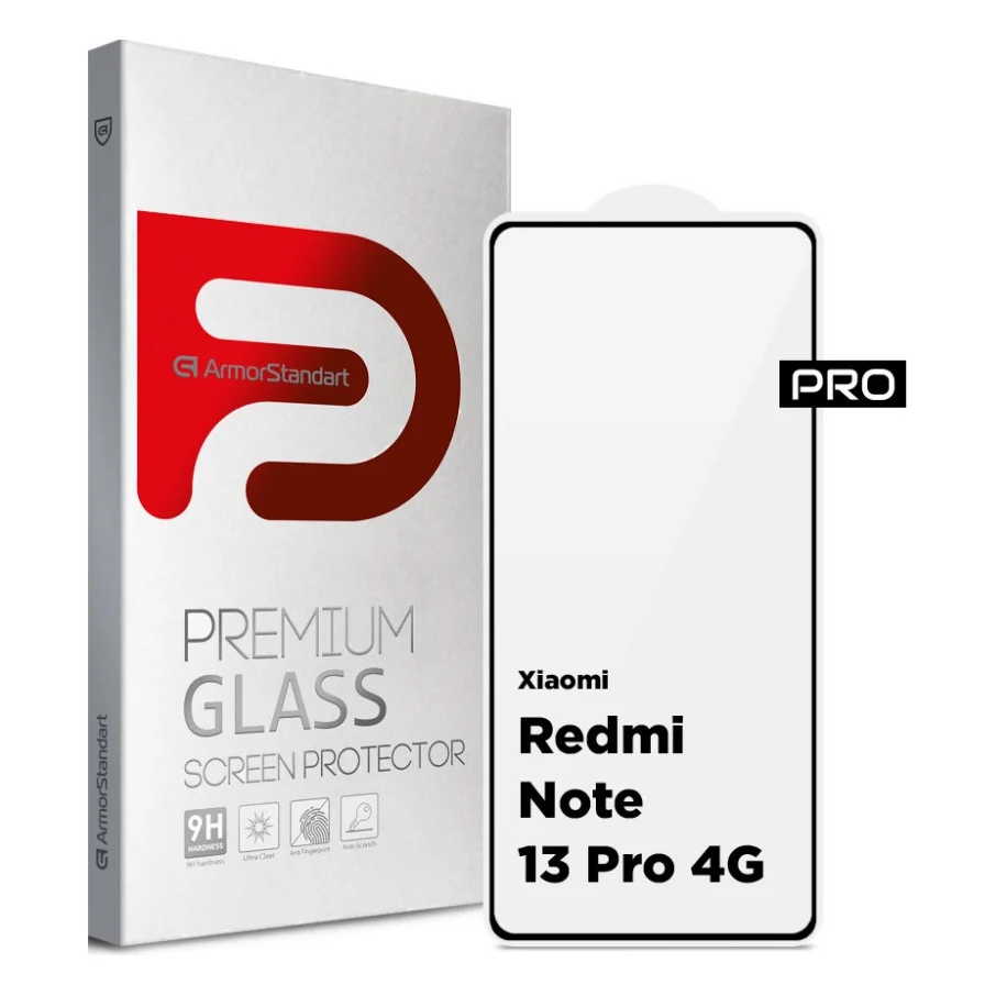 Скло захисне Armorstandart Pro Xiaomi Redmi Note 13 Pro 4G Black (ARM73387)