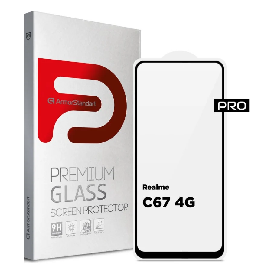 Скло захисне Armorstandart Realme C67 4G Black (ARM73852)