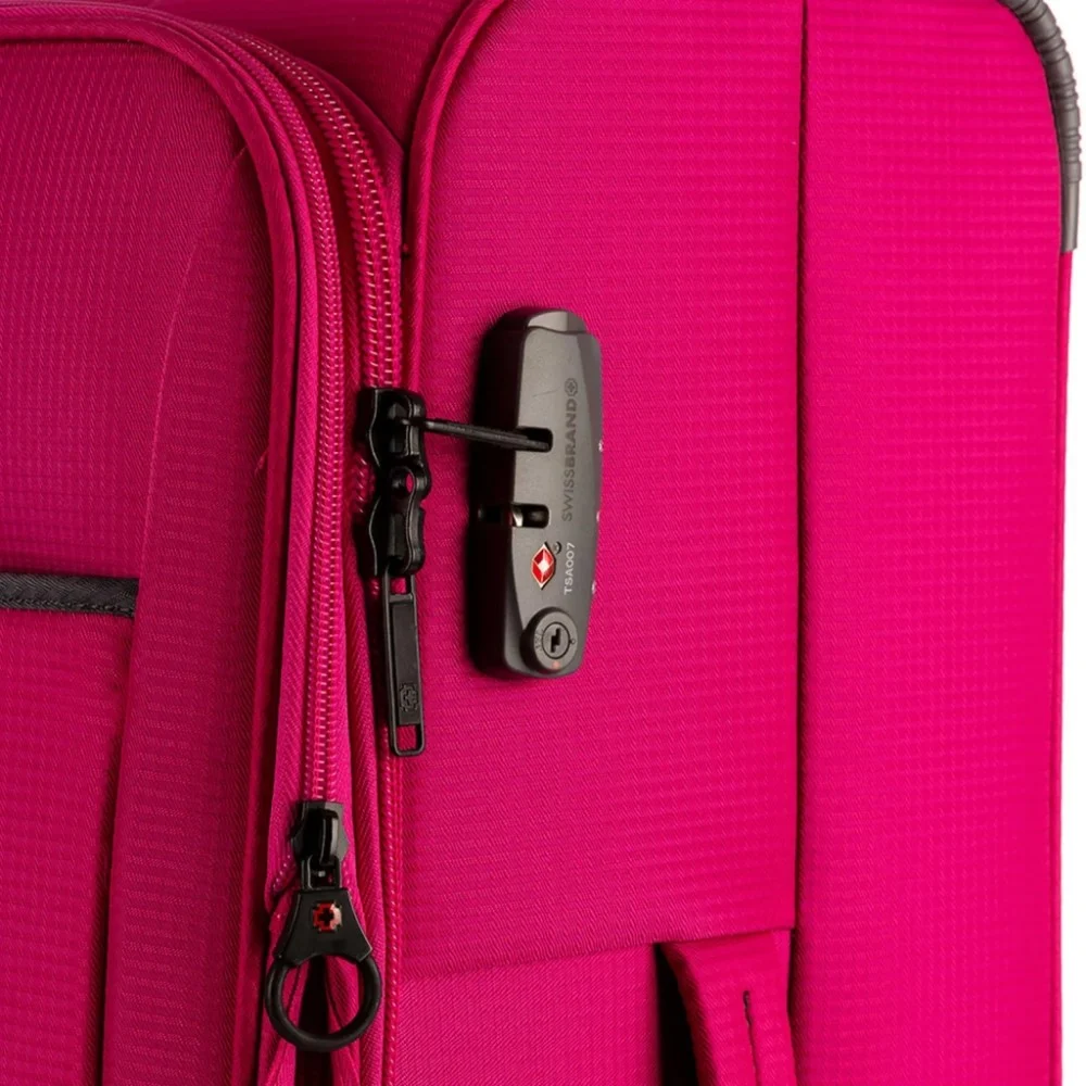 Валіза Swissbrand Silkeborg L Fuchsia/Light Grey (SWB_LLSIL941L) — фото 5
