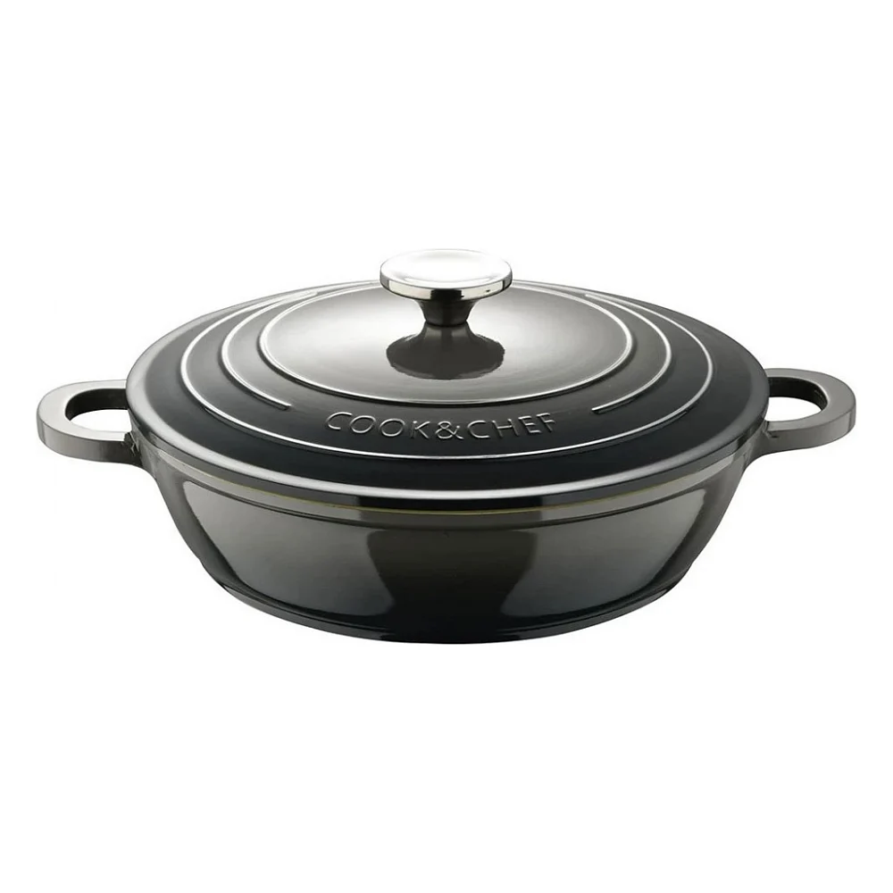 Сотейник Bergner Excalibur з кришкою 24 см Grey (BG-36103-GY)