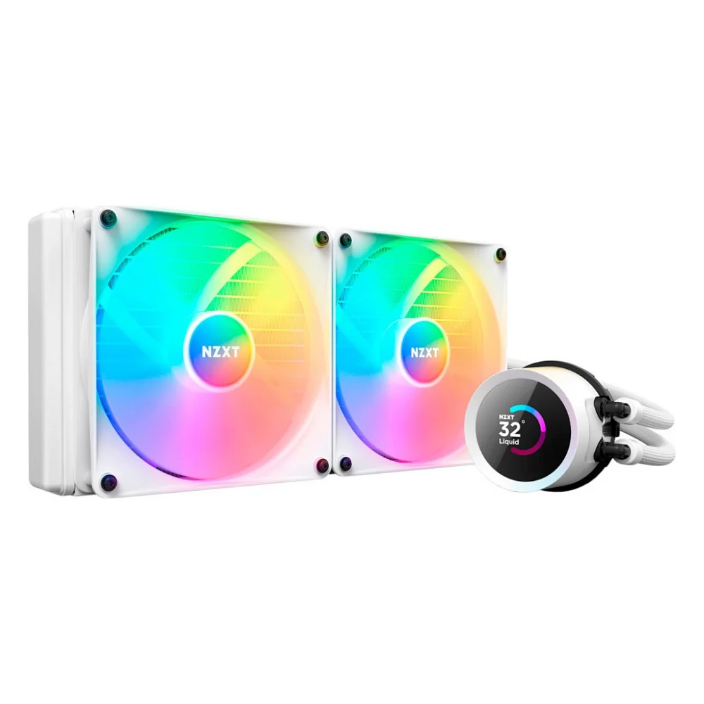 Система рідинного охолодження NZXT Kraken RGB 280mm w/Display, (RL-KR280-W1)