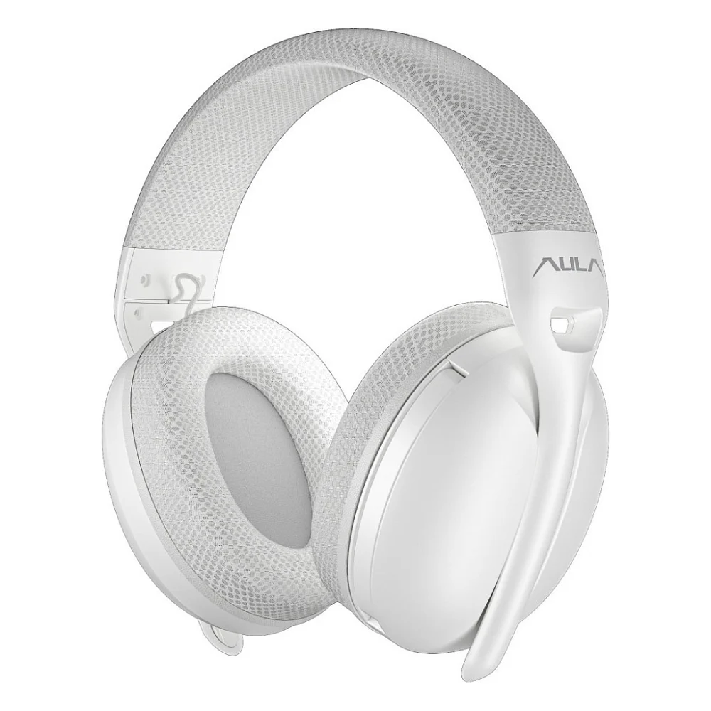 Навушники Aula S6 - 3 in 1 Wired/2.4G Wireless/Bluetooth White (6948391235561)
