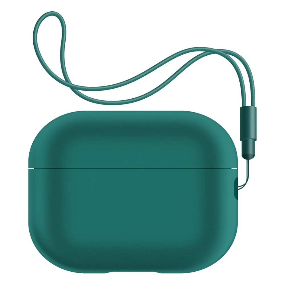 Чохол для навушників Armorstandart Silicone Case with straps для Apple Airpods Pro 2 Dark Green (ARM68612)