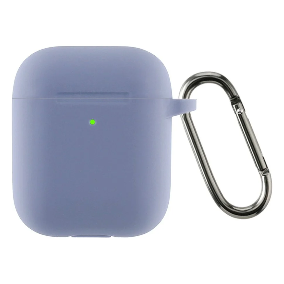 Чохол для навушників Armorstandart Ultrathin Silicone Case With Hook для Apple AirPods 2 Lavender Grey (ARM59684)
