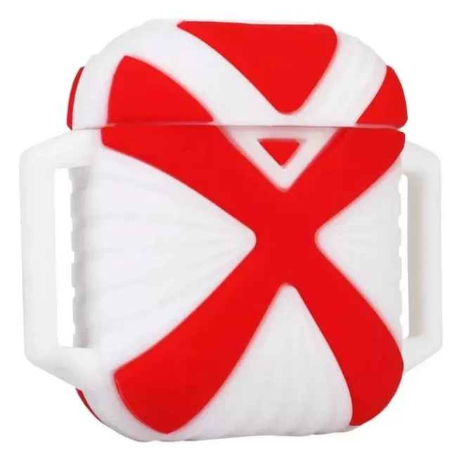 Чохол для навушників X-HuWei i-Smile для Apple AirPods IPH1443 Red+White (702334)