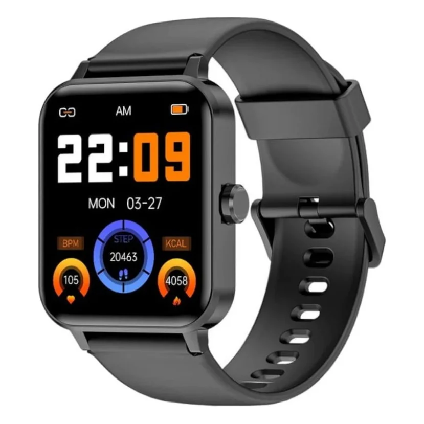 Смарт-годинник Blackview R30 44мм, 1.83", 240x284, TFT, BT 5.0, 384КБ, чорний