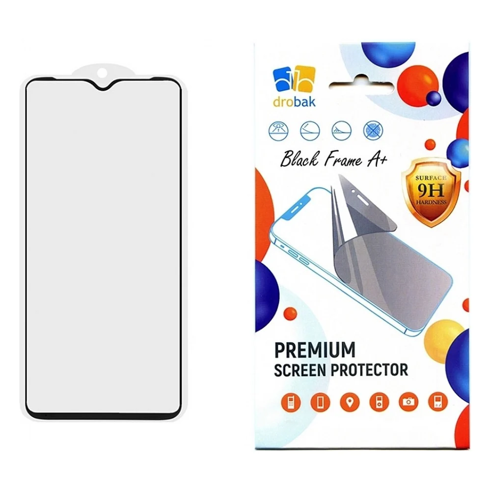 Скло захисне Drobak Samsung Galaxy A05s Black Frame A+ (676745)