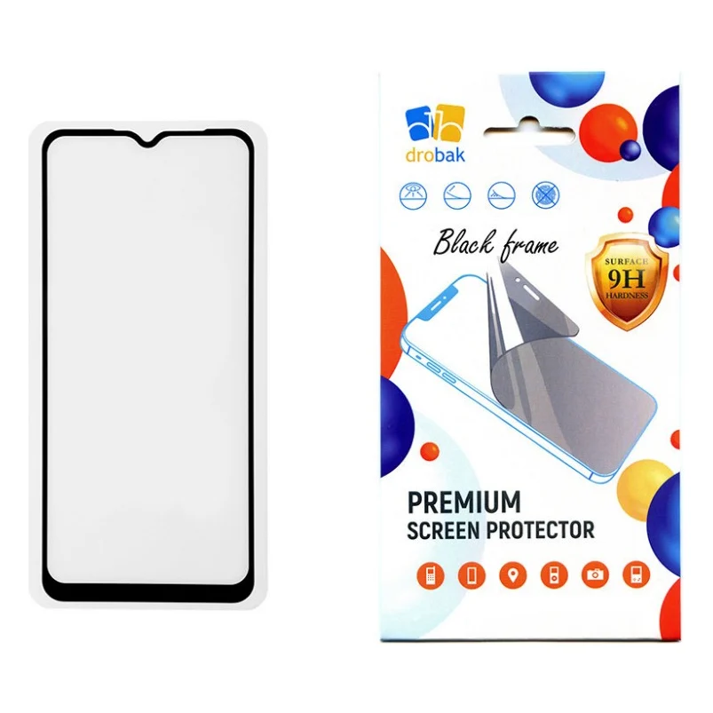 Скло захисне Drobak Xiaomi Redmi 13C (Black) (171738)