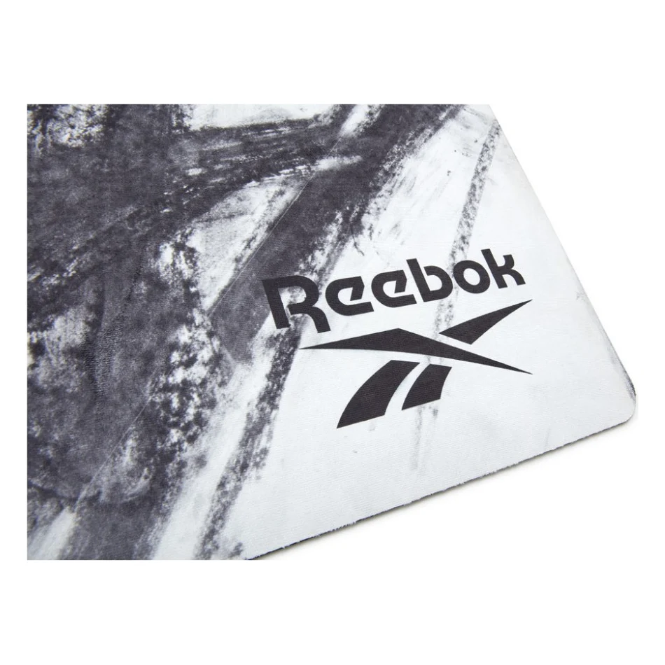 Килимок для йоги Reebok Natural Rubber Yoga Mat білий, сірий, мармур RAYG-11080OM (885652020923) — фото 2