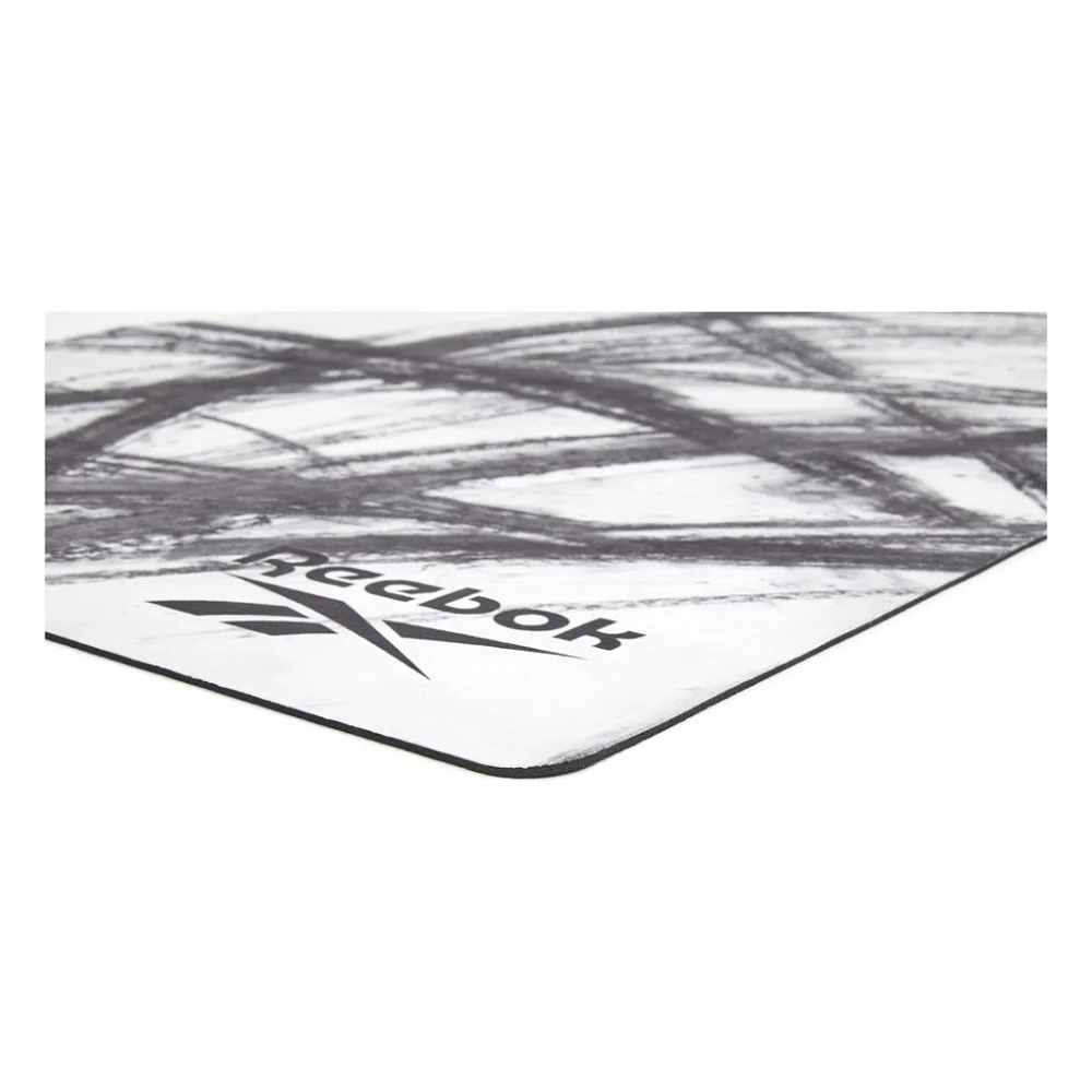 Килимок для йоги Reebok Natural Rubber Yoga Mat білий, сірий, мармур RAYG-11080OM (885652020923) — фото 9
