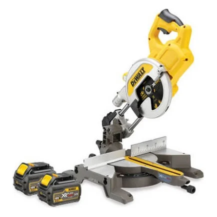 Торцювальна пила DeWALT 54В XR FLEXVOLT Li-Ion, 216х30 мм, XPS, 15 кг, 2x6Ah, TSTAK (DCS777T2)
