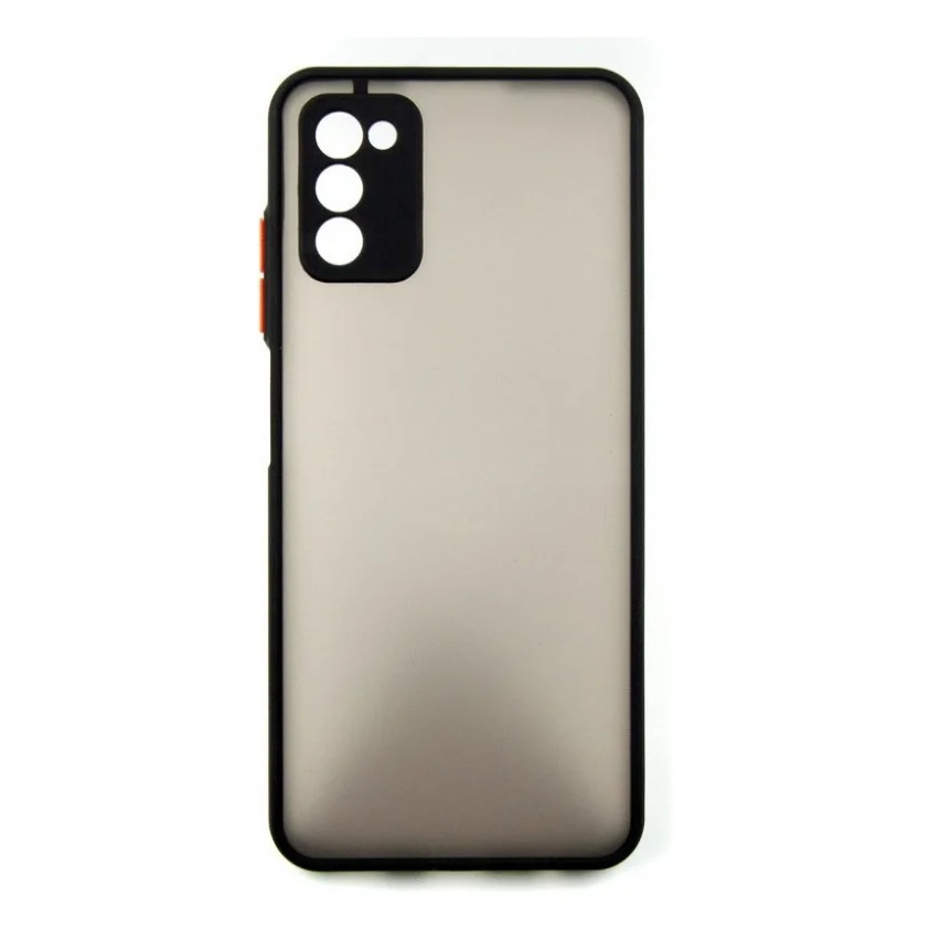 Чохол до мобільного телефона Dengos Kit for Samsung Galaxy A03s case + glass (Black) (DG-KM-24) — фото 2