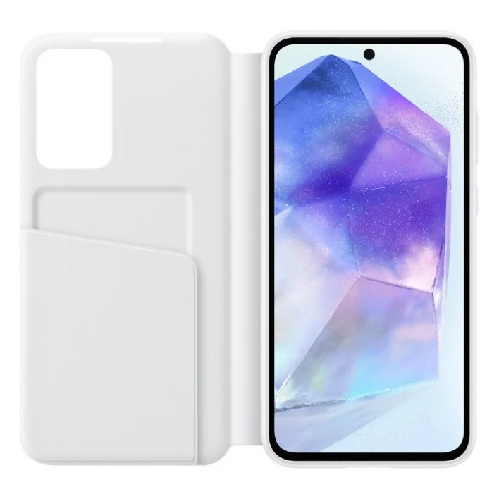 Чохол до мобільного телефона Samsung Galaxy A55 (A556) Smart View Wallet Case White (EF-ZA556CWEGWW) — фото 4