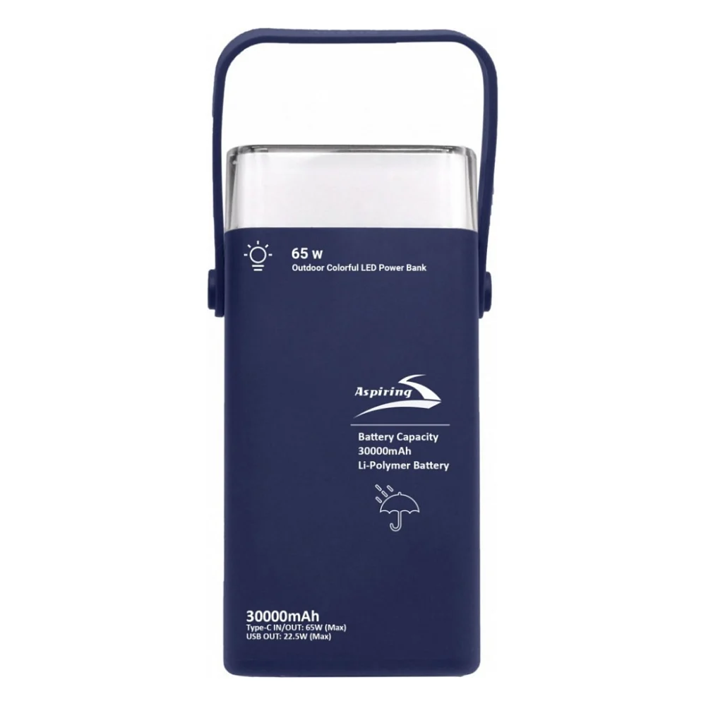 Батарея універсальна Aspiring Vigor 30 30000mAh PD/3.0/65W, QC/3.0, 2*USB-C, 2*USB-A (VG65PD)