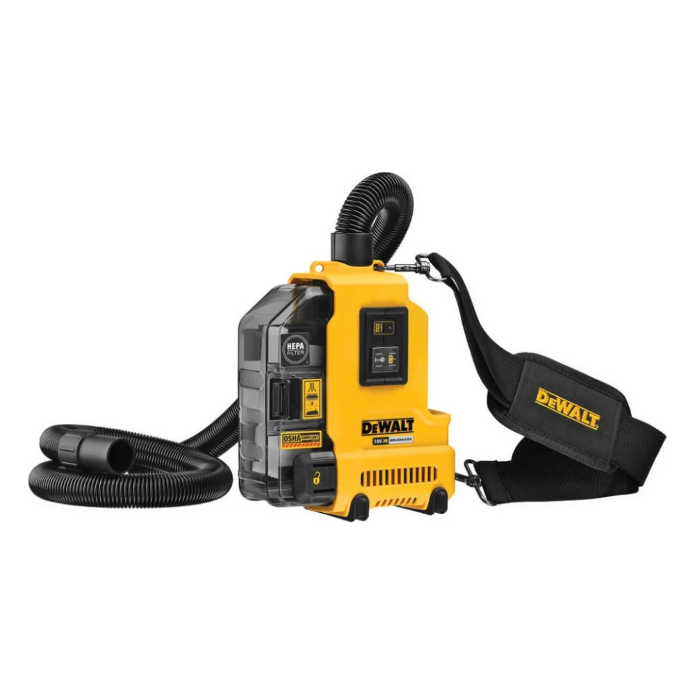 Пилосос будівельний DeWALT 18В XR Li-Ion, HEPA Filter, 1.65 кг (без АКБ та ЗУ) (DWH161N)