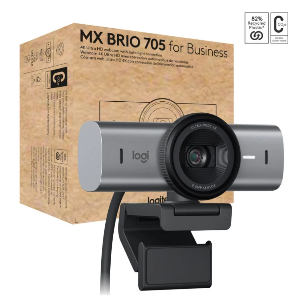 Веб-камера Logitech MX Brio 705 for Business 4K Graphite (960-001530) — фото 2