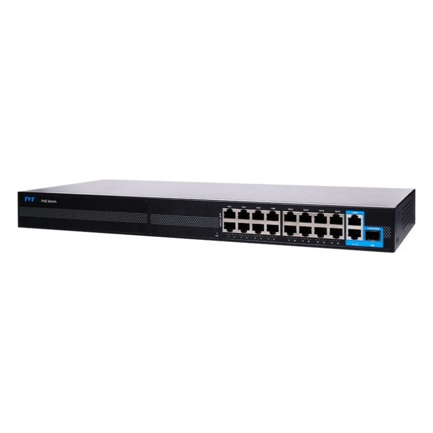 Комутатор мережевий TVT DIGITAL TD-B2216S1-PGS — фото 2