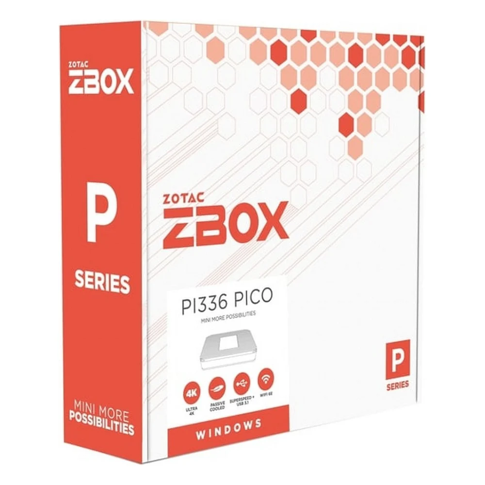 Комп'ютер Zotac PI336 pico / Celeron N6211, 4GB LPDDR4x onboard, 128GB eMMC, WIFI, BT, DP/HDMI, W11Pro (ZBOX-PI336-W5C) — фото 8
