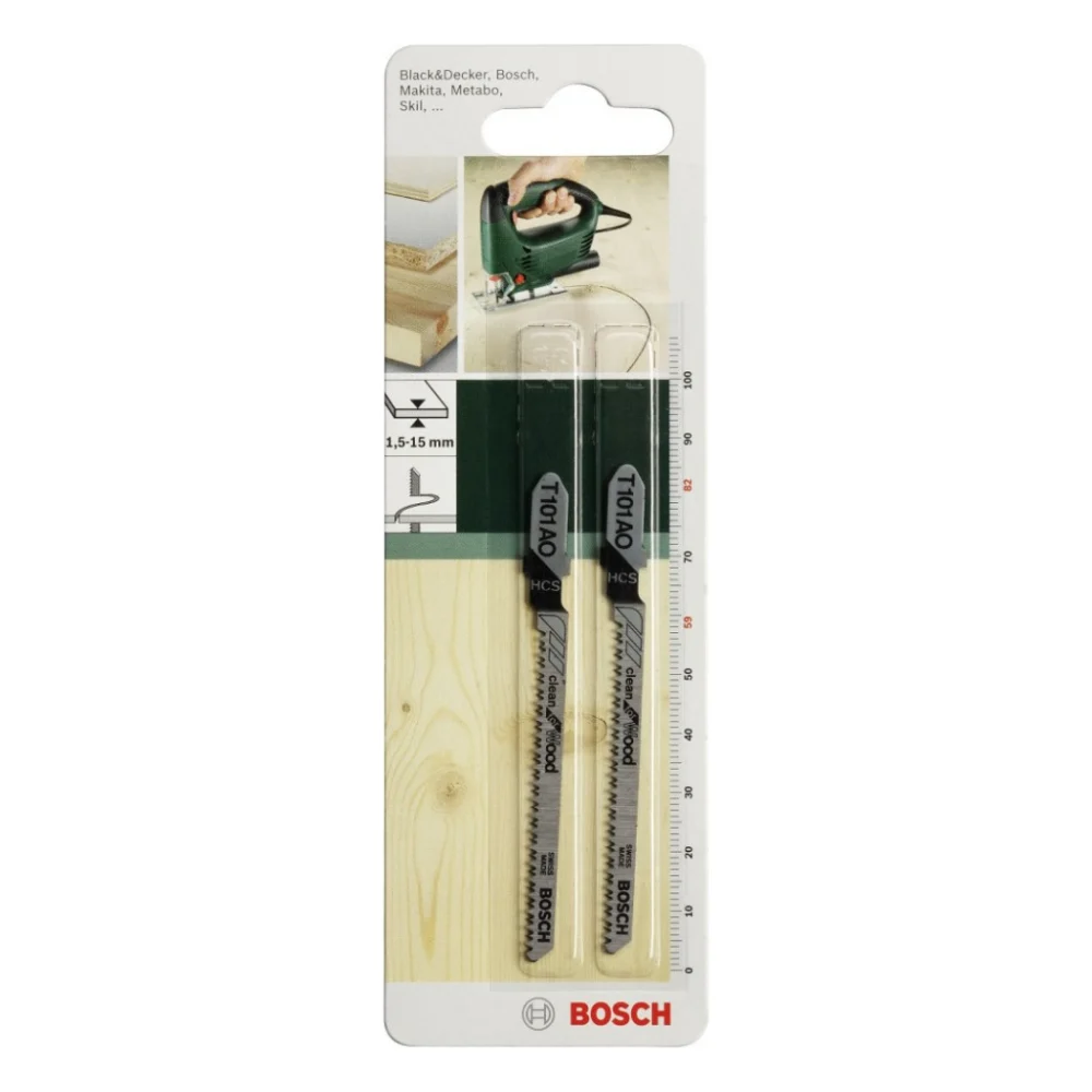 Полотно Bosch по дереву, T 101 AO, 1.4х82мм, 2шт (2.609.256.723)