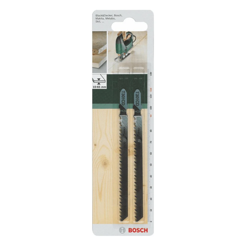 Полотно Bosch по дереву, T 301 CD, 3х116мм, 2шт (2.609.256.725)