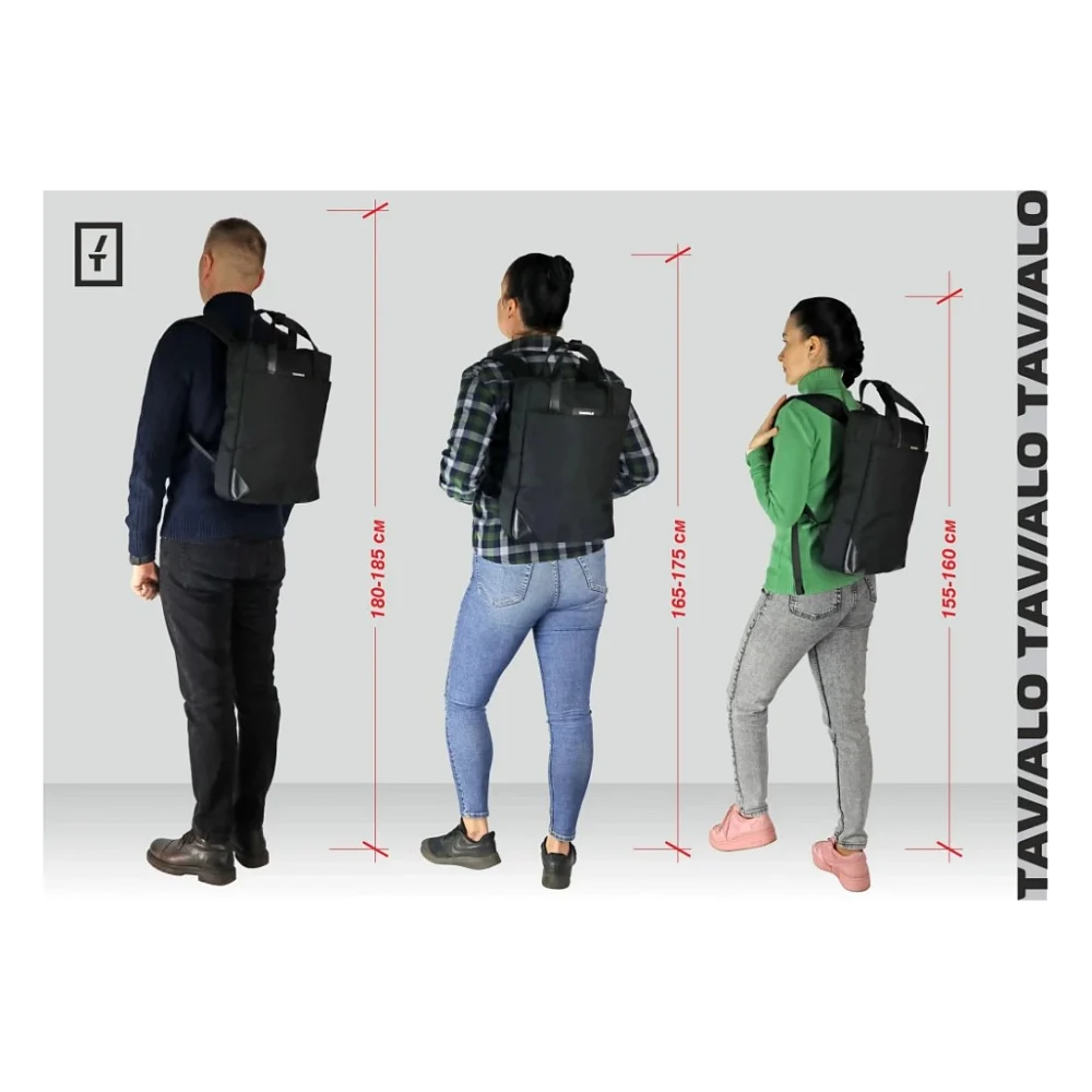 Рюкзак для ноутбука Tavialo 15.6" CityLife TC11.5 black 11,5л (TC11.5-124BL) — фото 5