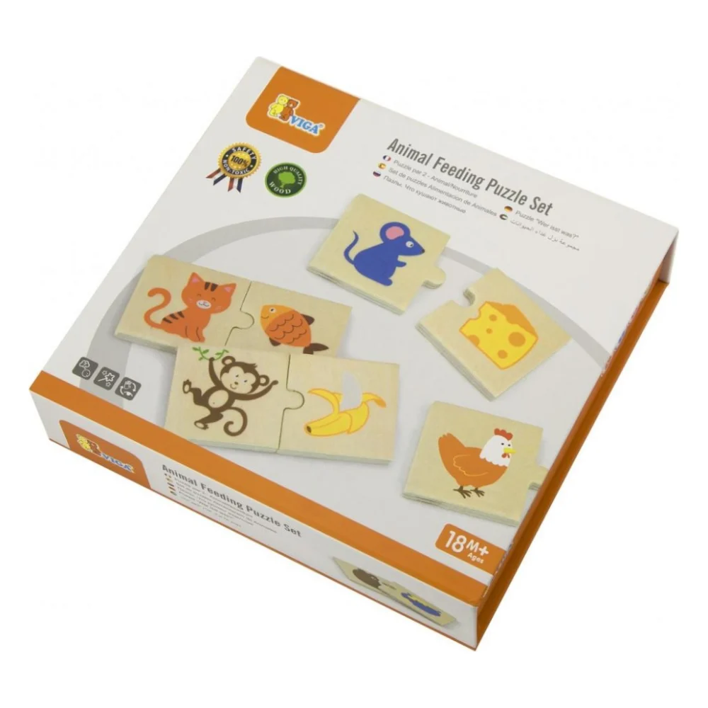 Пазл Viga Toys Що їдять тварини (51607)