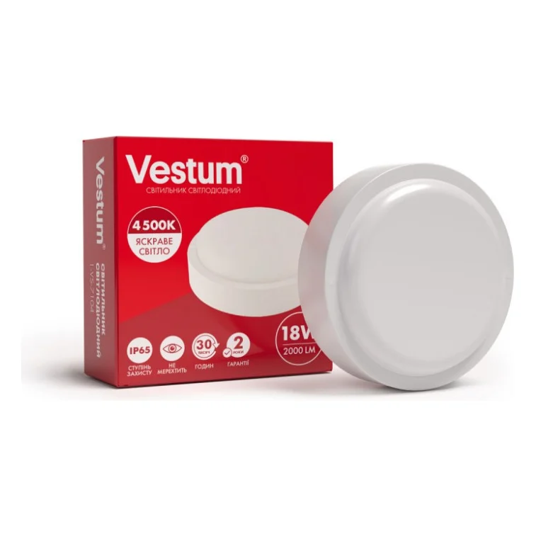Світильник Vestum LED 18W 4500K 220V (1-VS-7104)