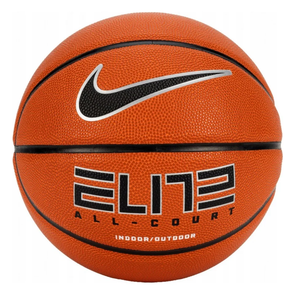 М'яч баскетбольний Nike Elite All Court 8P 2.0 Deflated помаранчевий, чорний, сріблястий Уні 6 N.100.4088.855.06 (887791395702)