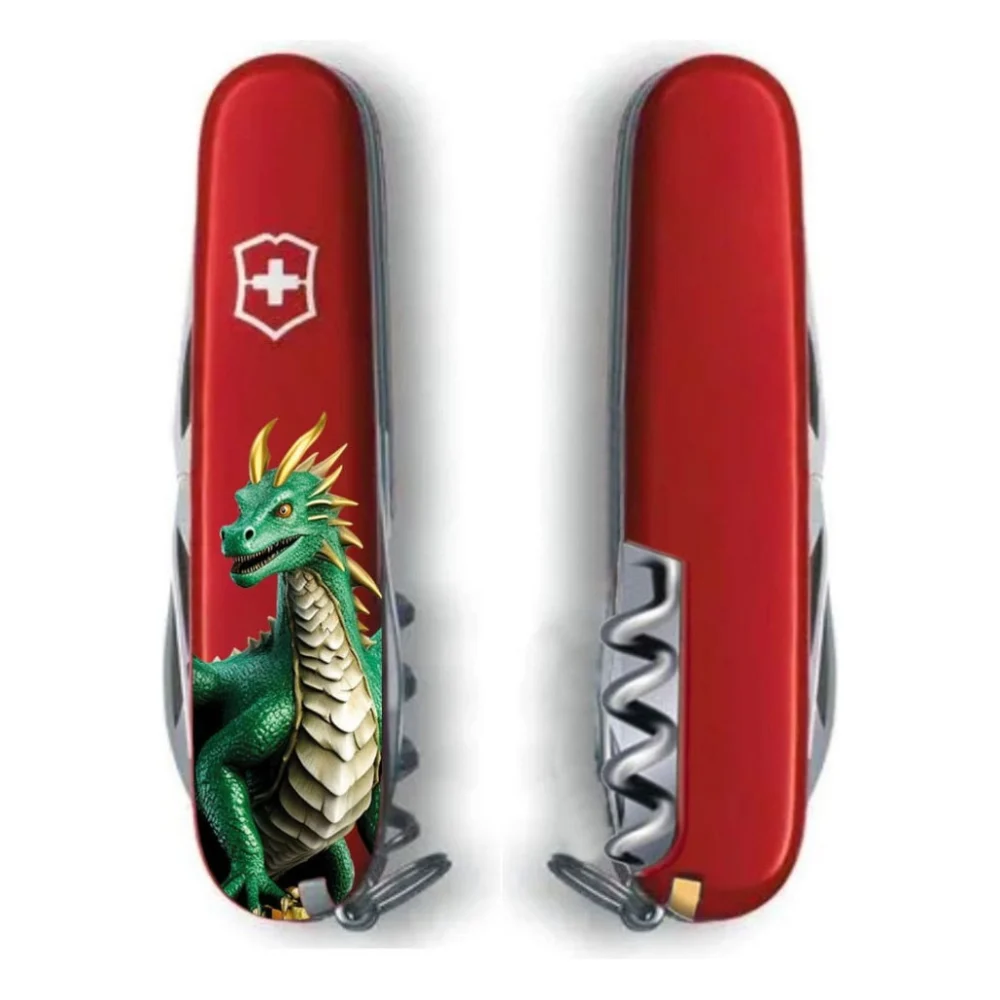 Ніж Victorinox Spartan Zodiac 91 мм Зелений дракон (1.3603_Z3340u)