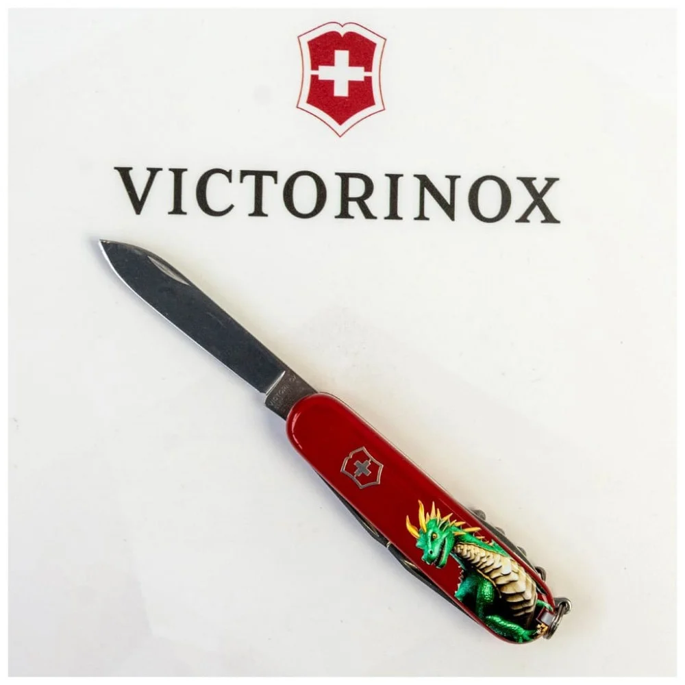 Ніж Victorinox Spartan Zodiac 91 мм Зелений дракон (1.3603_Z3340u) — фото 5