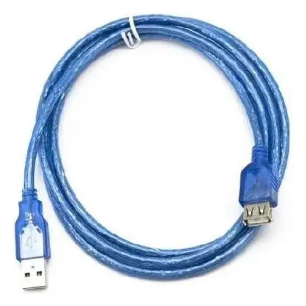 Кабель Gresso USB - USB V 2 .0 (M/F), 3 м, Blue (2000700002401)