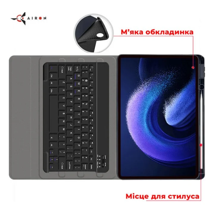 Чохол до планшета AirOn Premium Xiaomi MiPad 6/6 Pro 11'' 2023 + Bluetooth Keyboard (4822352781113) — фото 7