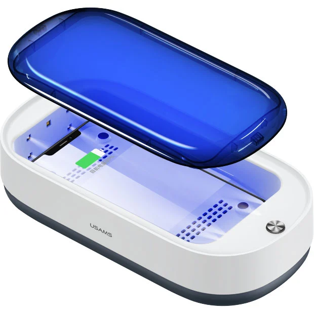 Ультрафіолетовий дезінфектор з бездротовою зарядкою Usams US-ZB150 Ultraviolet Sterilizer White (ZB150XDH01)