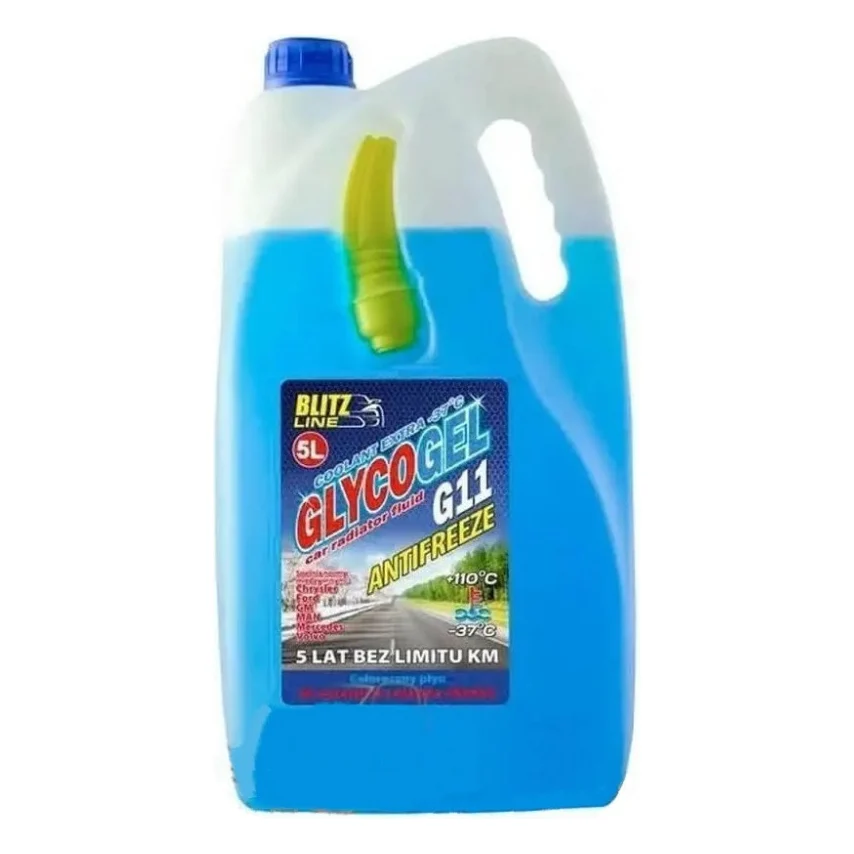 Антифриз BioLine Poland Glycogel G11 ready-mix -37°C син, 5л (176447)