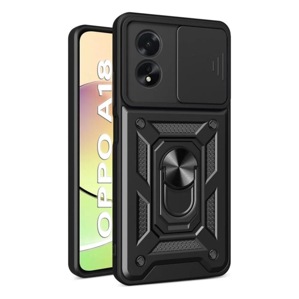 Чохол до мобільного телефона BeCover Military Oppo A18 Black (710712)
