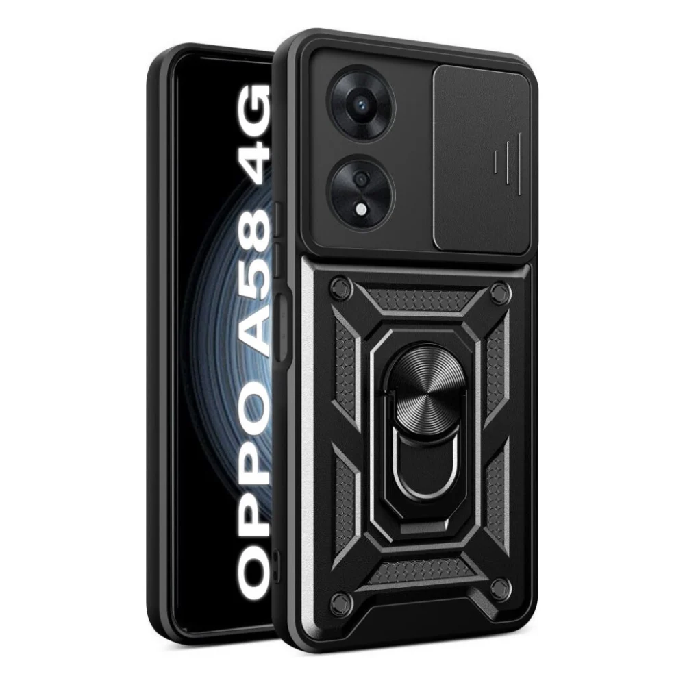 Чохол до мобільного телефона BeCover Military Oppo A58 4G Black (710713)