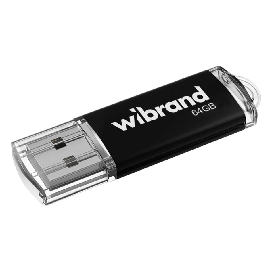 USB флеш накопичувач Wibrand 64GB Cougar Black USB 2.0 (WI2.0/CU64P1B)