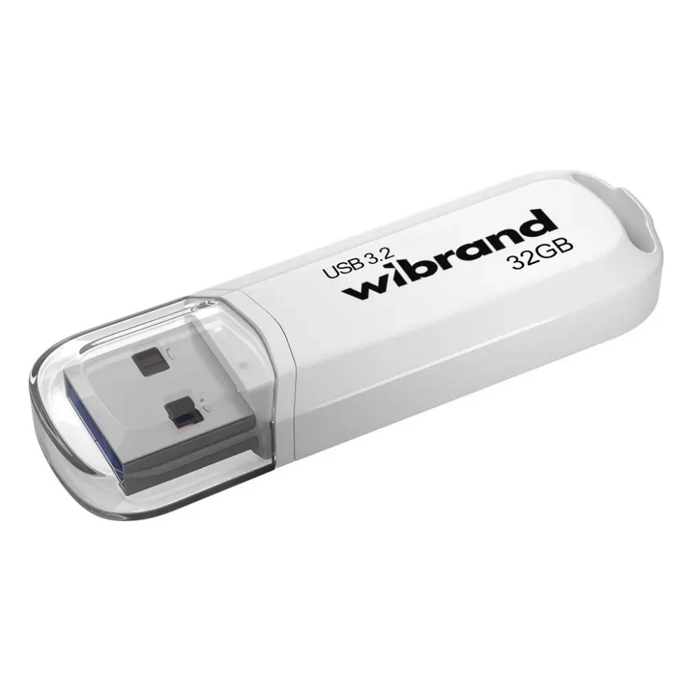 USB флеш накопичувач Wibrand 32GB Marten White USB 3.2 Gen1 (WI3.2/MA32P10W)