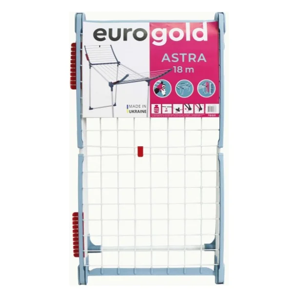 Сушарка для білизни Eurogold Astra Tokyo Blue 18 м (0510) — фото 7