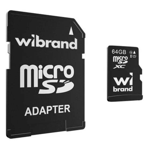 Карта пам'яті Wibrand 64GB microSDXC class 10 UHS-I (WICDXU1/64GB-A)